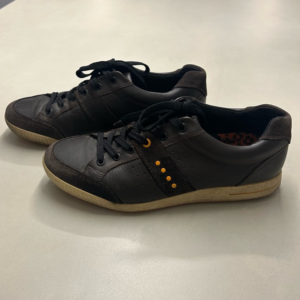 Ecco Street Premier Spikeless Golf Shoes in Brown Leather Mens Size 42 EU - Picture 8 of 10